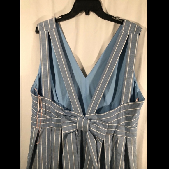 NEW Gal meets Glam Stripe Fit Flare dress plus 20‎ - Picture 5 of 8